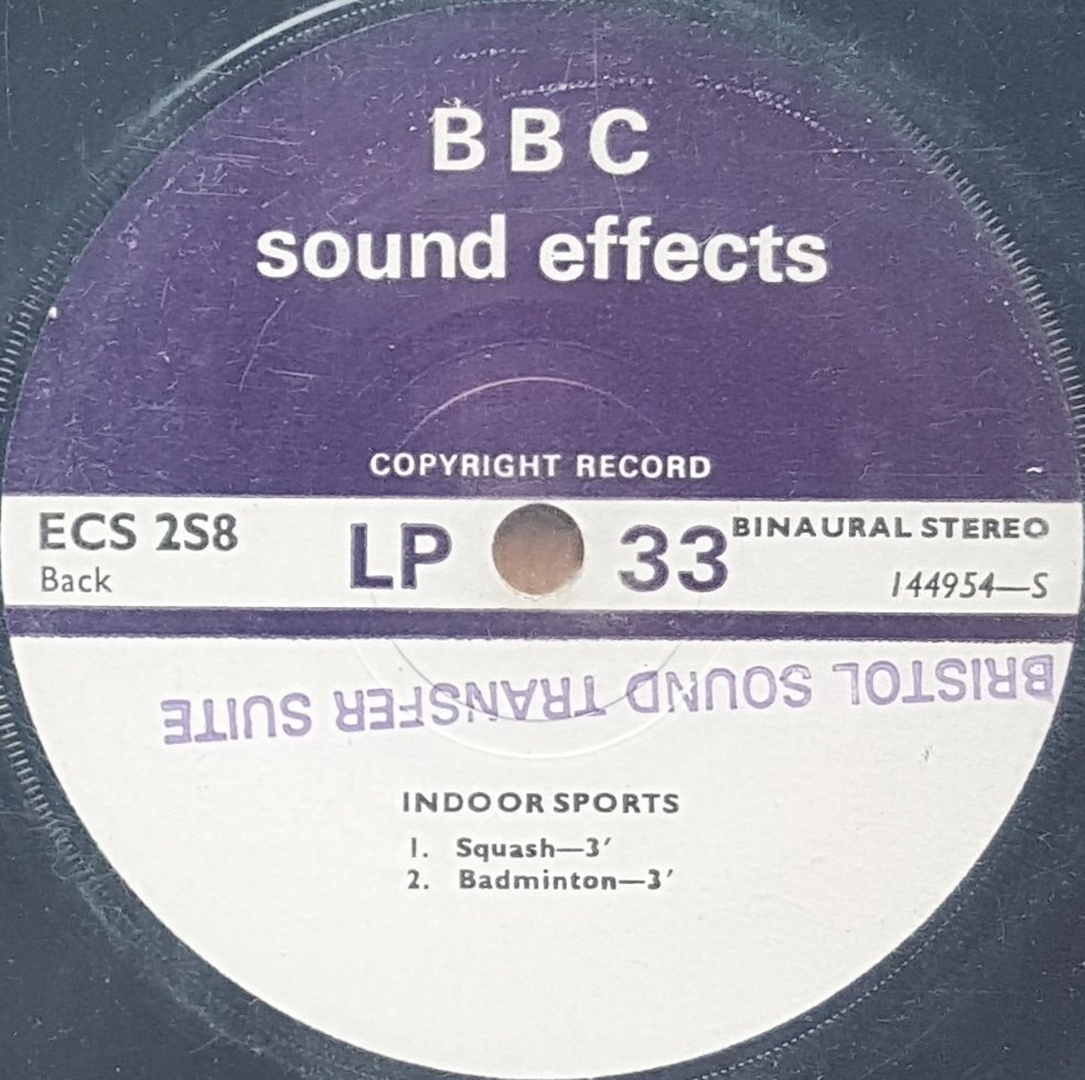 ECS 2S8 Winter sports: Sking / Indoor sports Not registered from the BBC records and Tapes library Label